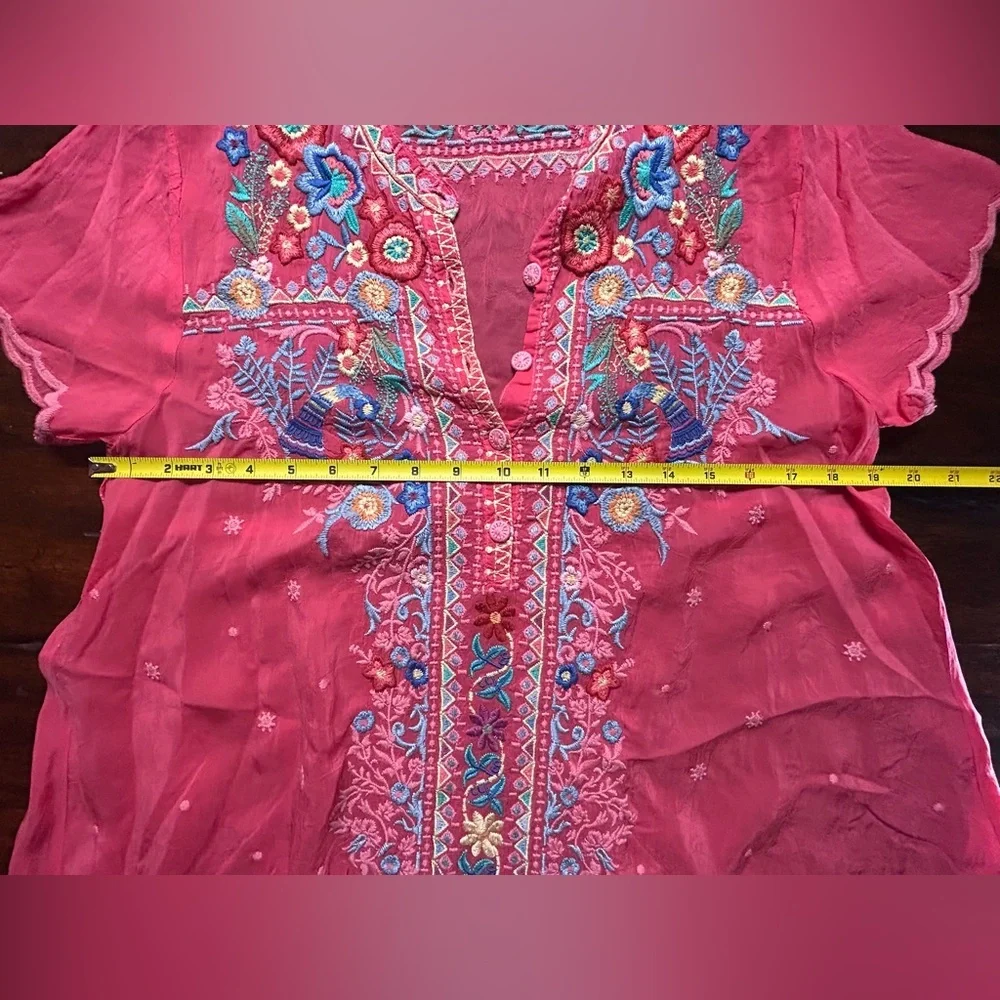 Johnny Was Mikones Tunic Size Small - Picture 5 of 7